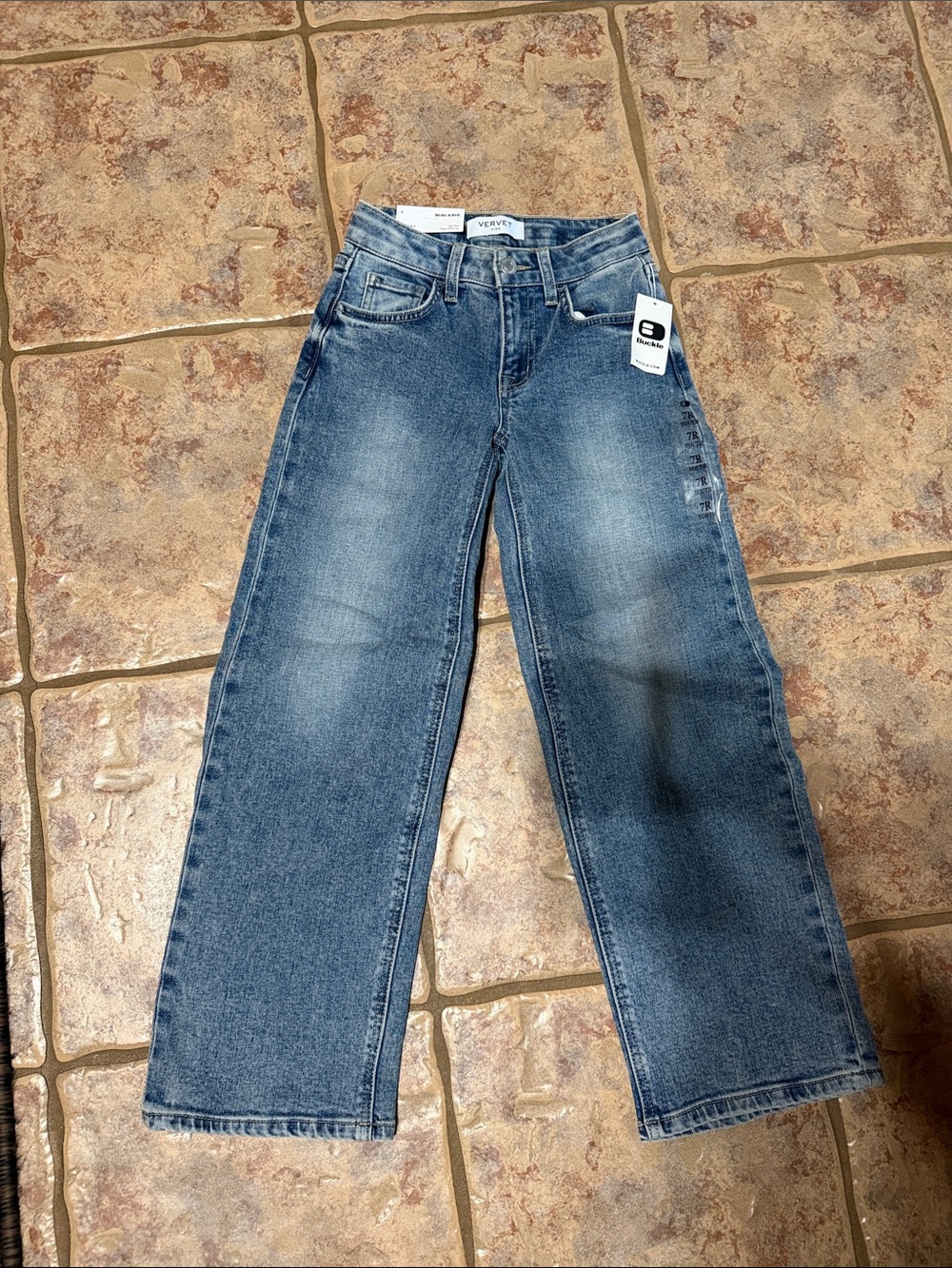 Girls vervet Mini Kris High Rise wide leg